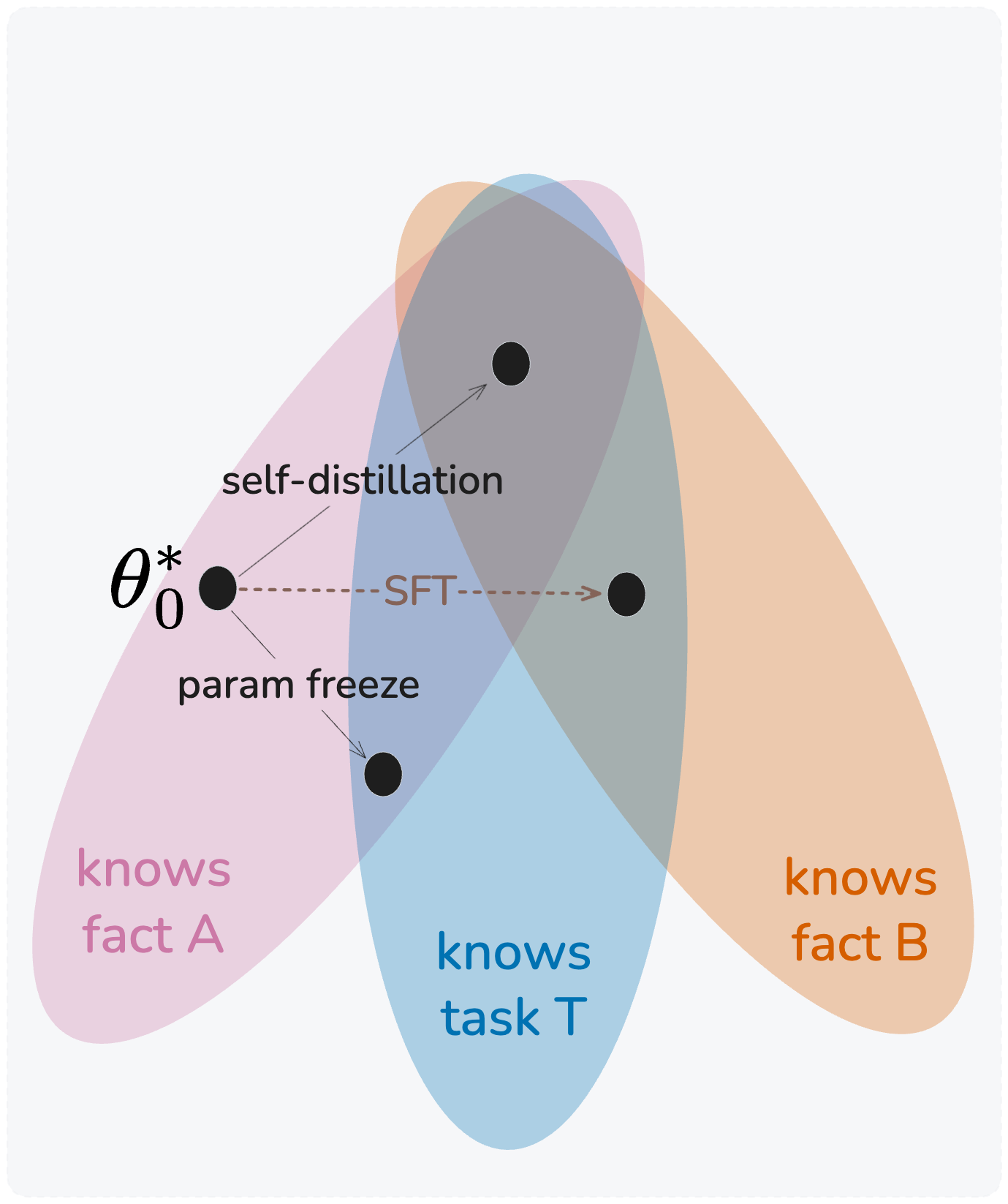 SFT-Induced Hallucinations as a Continual Learning Problem